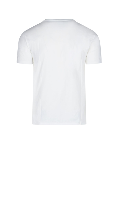Shop Polo Ralph Lauren Classic Logo T-shirt In Bianco