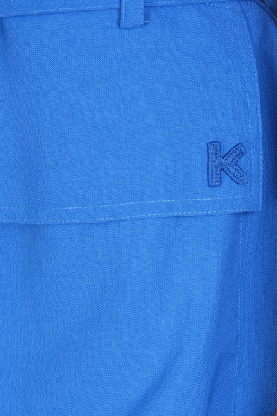 Shop Kenzo Skirt In Blue Polyester