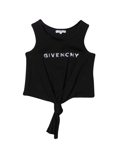 Shop Givenchy Black Girl Tank Top With Print