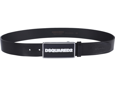 Shop Dsquared2 Logo Belt In Black