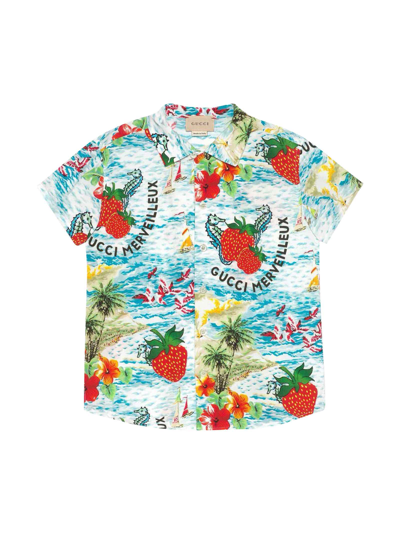 Shop Gucci Unisex Patterned Shirt