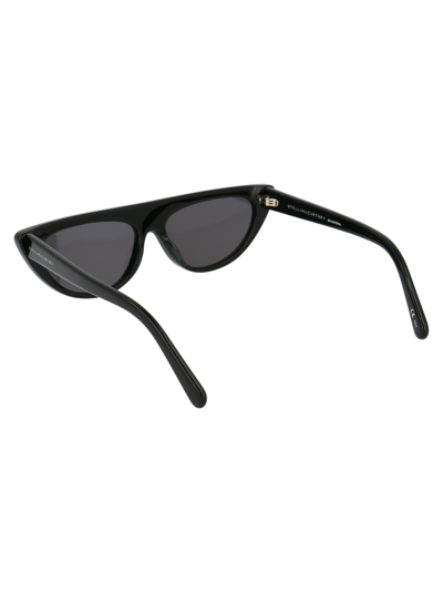 Stella Mccartney Sc0203s Sunglasses In 001 Black Black Smoke