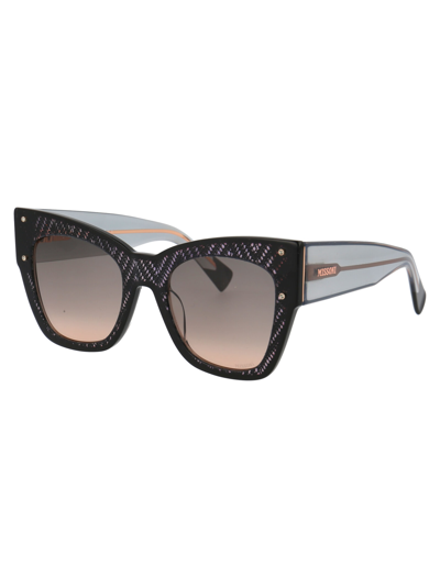 Shop Missoni Mis 0040/s Sunglasses In Kdxff Black Nude