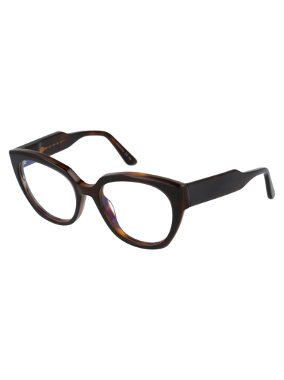 Shop Marni Eyewear Me2607 Glasses In 004 Black Havana