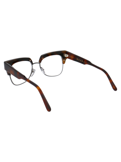 Shop Marni Eyewear Me2601 Glasses In 004 Black Havana