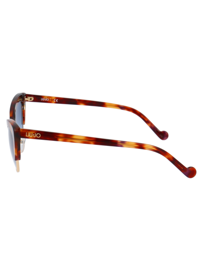 Shop Liu •jo Lj721s Sunglasses In 215 Tortoise