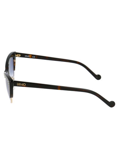 Shop Liu •jo Lj721sr Sunglasses In 206 Black
