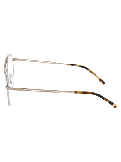 Shop Lacoste L2256pc Glasses In 045 Matte Silver Havana