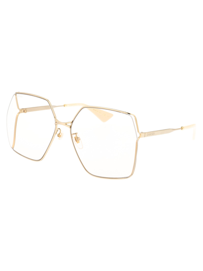 Shop Gucci Gg0817s Sunglasses In 005 Gold Gold Yellow