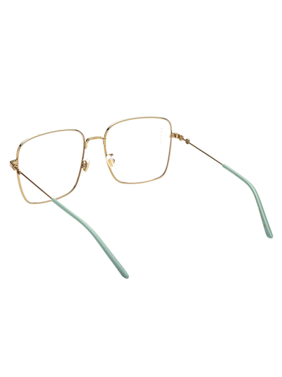 Shop Gucci Gg0445o Glasses In 004 Gold Gold Transparent