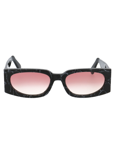 Shop Gcds Gd0016 Sunglasses In 01t Black