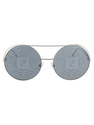 Shop Fendi Ff 0285/s Sunglasses In 0ihmd Plld Grey