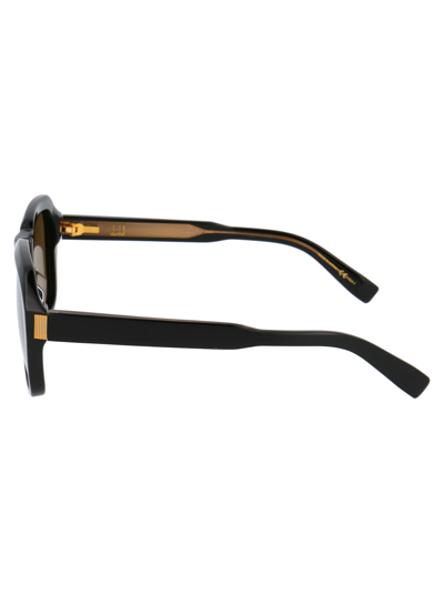 Dunhill Du0001s Sunglasses In 001 Black Black Brown