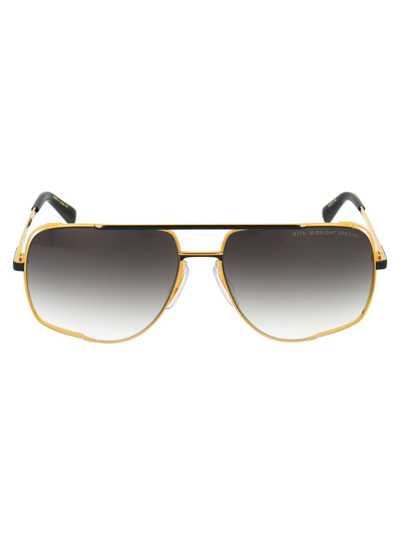 Dita Sunglasses In Yellow Gold Matte Black