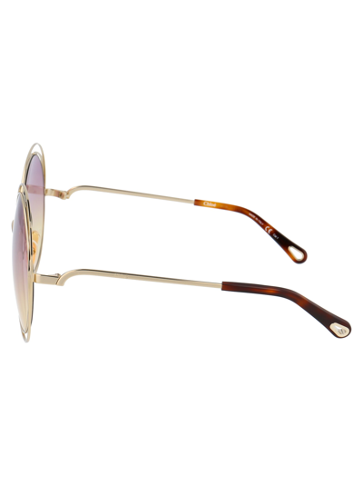 Shop Chloé Ch0045s Sunglasses In 002 Gold Gold Pink