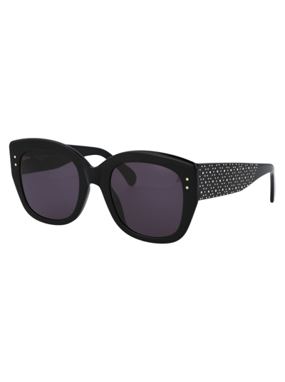 Shop Alaïa Aa0052s Sunglasses In 002 Black Black Grey