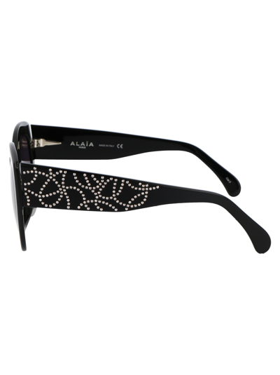 Shop Alaïa Aa0052s Sunglasses In 001 Black Black Grey