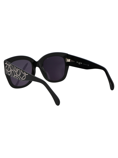 Shop Alaïa Aa0052s Sunglasses In 001 Black Black Grey
