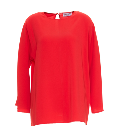 Shop Alberto Biani Blouse In Rosso