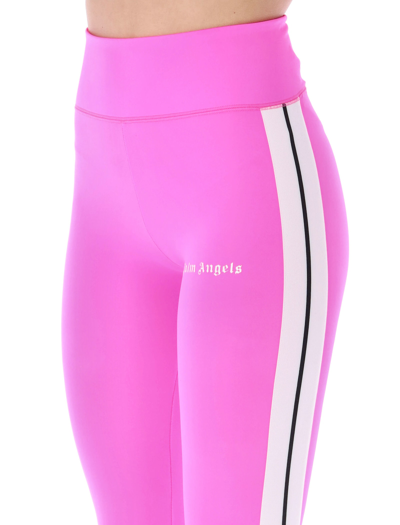 Shop Palm Angels Track Leggings In Fucsia