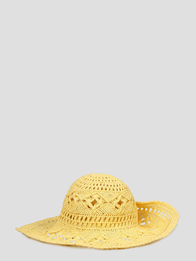 Shop Ruslan Baginskiy Straw Hat In Yellow