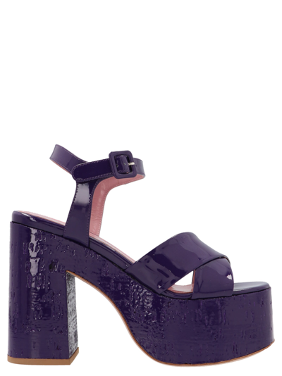 Shop Haus Of Honey Lacquer Doll Sandal In Purple