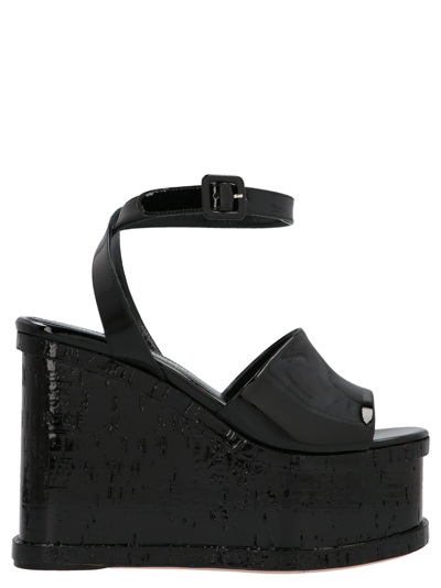 Shop Haus Of Honey Lacquer Doll Wedges In Black