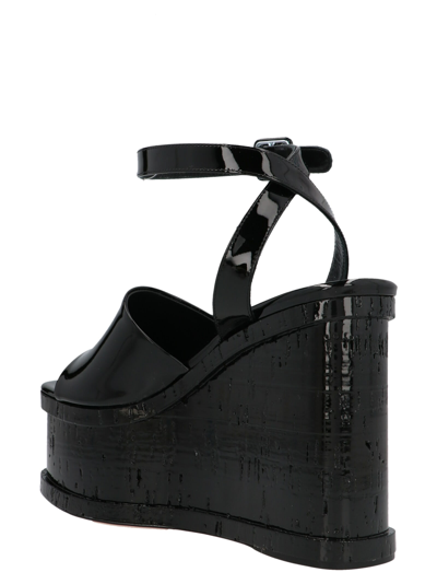 Shop Haus Of Honey Lacquer Doll Wedges In Black