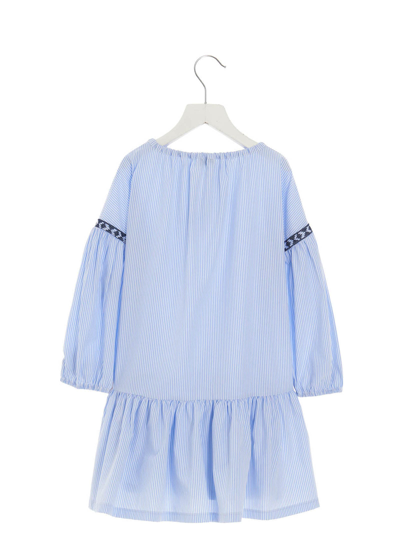 Shop Il Gufo Dress In Azzurro