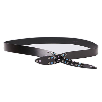 Shop Isabel Marant Embellished Adjustable Belt In Bk