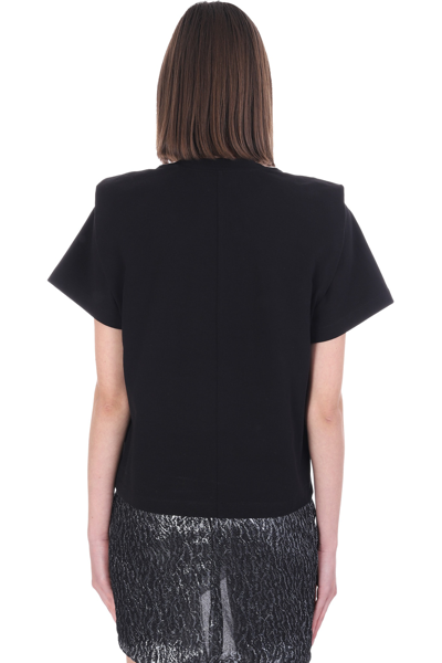 Shop Isabel Marant Zelitos T-shirt In Black Cotton In Bk Black