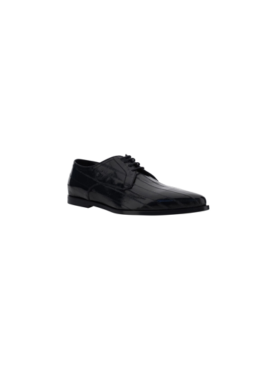 Shop Dolce & Gabbana Derby Anguilla Shoes In Nero