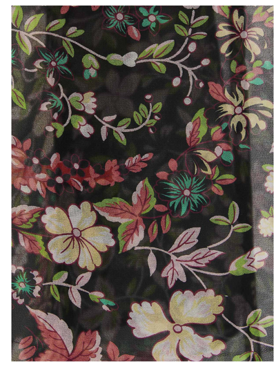Shop Etro Silk Flowery Pattern Sarong In Multicolor