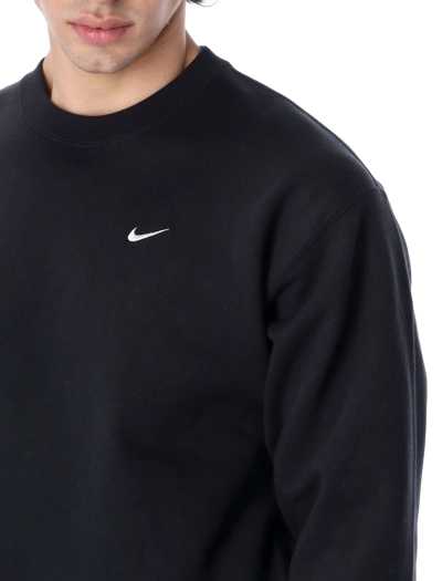 Shop Nike Solo Swoosh Crewneck In Black