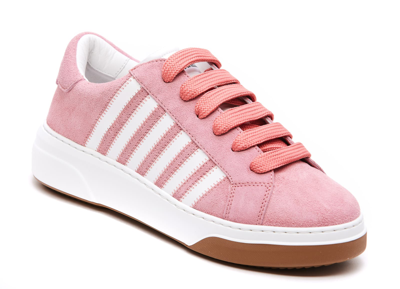 Shop Dsquared2 Logo Sneakers In Rosa