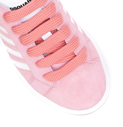 Shop Dsquared2 Logo Sneakers In Rosa