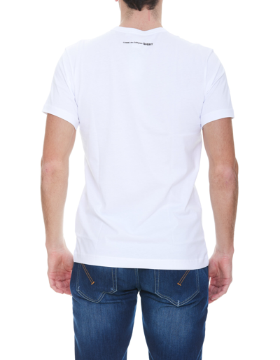 Shop Comme Des Garçons Shirt T-shirt In Bianca