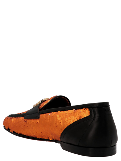 Shop Dolce & Gabbana Ariosto Loafers In Orange
