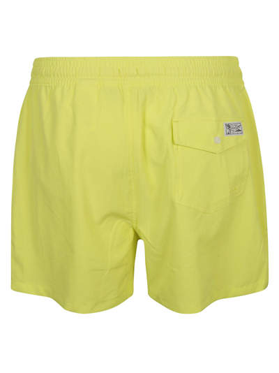Shop Polo Ralph Lauren Traveler Shorts In Yellow