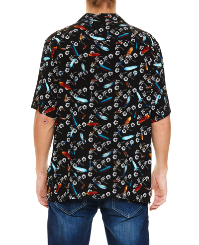 Shop Marcelo Burlon County Of Milan Hawaii Shirt In Nero Multicolor
