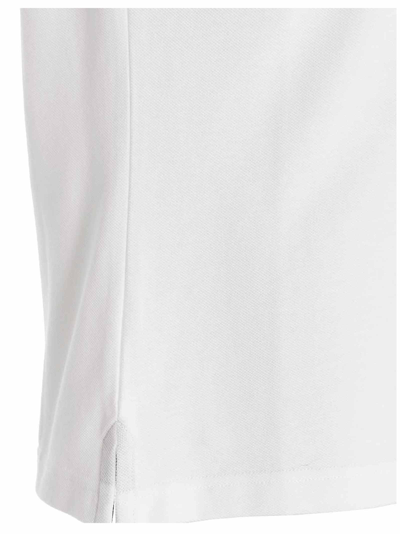 Shop Barbour Tartan Piqué Polo Shirt In White