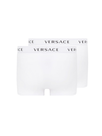 Shop Versace Slip In Bianco