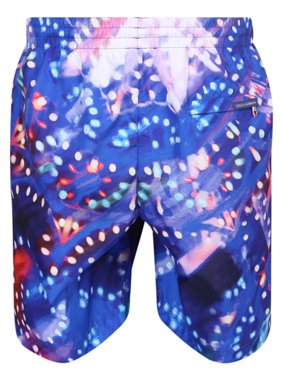 Shop Dolce & Gabbana Luminarie Print Swim Shorts