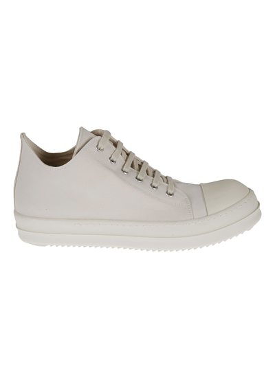 Shop Drkshdw Lace-up Low Sneakers In Bianco