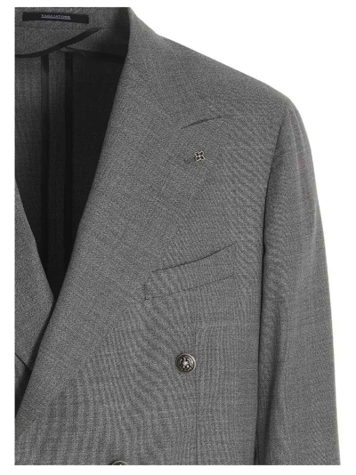 Shop Tagliatore Montecarlo Blazer Jacket In Gray