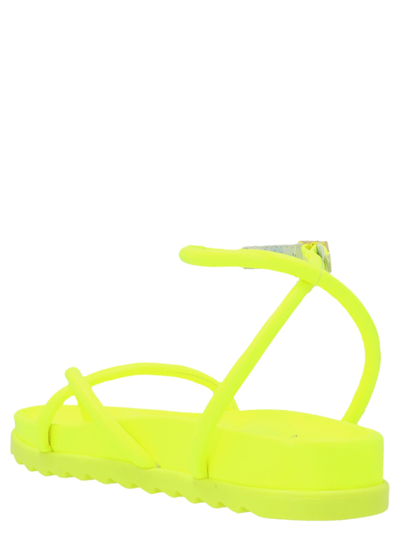 Shop Chiara Ferragni Thong Sandals In Yellow