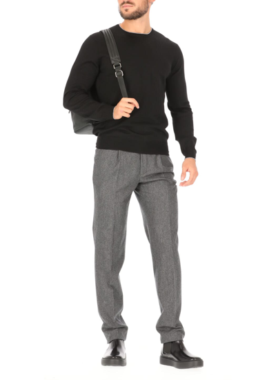 Shop Incotex Wool Trousers In Grey