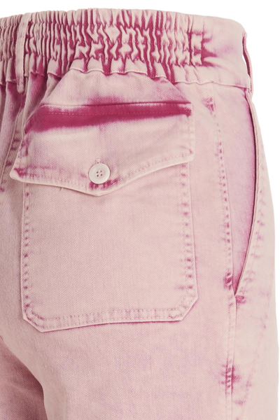 Shop Nude Cotton Trousers In Pink