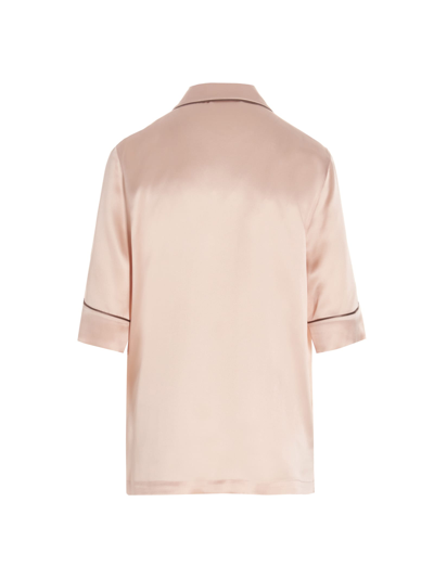 Shop Dolce & Gabbana Logo Embroidery Shirt In Pink