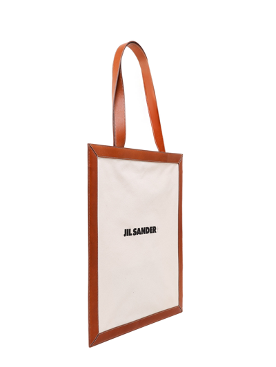 Shop Jil Sander Shoulder Bag In Marrone